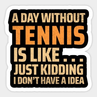 funny tennis Sticker